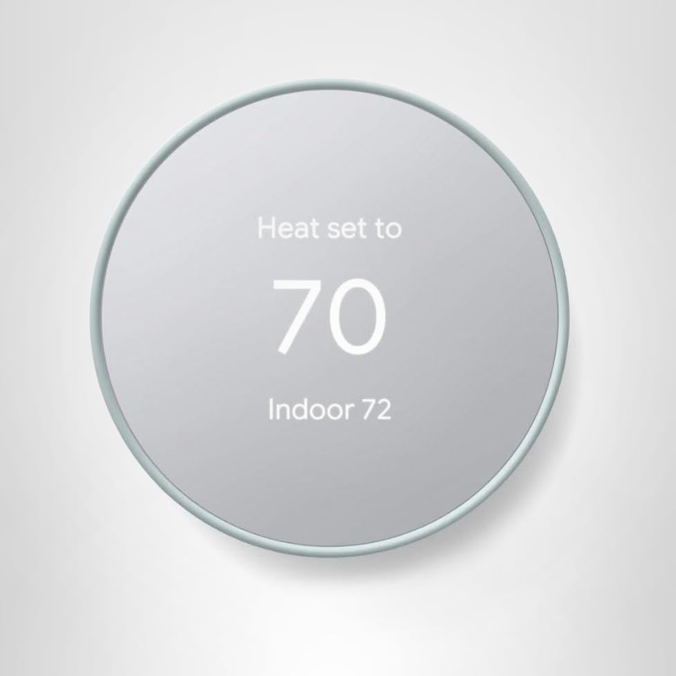 Google Nest Thermostat - Smart Thermostat for Home - Programmable Wifi Thermostat - Fog - View 13