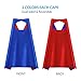 Aimike DIY Drawing Superhero Costumes Party Dress Up Cape Reversible with 5 Masks and Bracelets for Kids