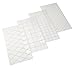 Cake Boss Decorating Tools 4-Piece Quilted Fondant Imprint Mat Set, Clear