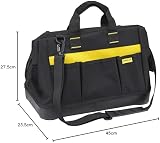 Stanley 600 Denier Open Mouth Tote Tool Bag Multi-Pocket 16 inch view 8