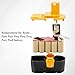 KINGTIANLE 2 Pack 3600mAh Ryobi 18V Battery Replacement Compatible with Ryobi ONE+ Ryobi P100 P104 P105 P110 130224007 High Capacity Cordless Power Tools 18 Volt Batteries