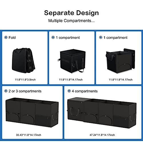 Xcosrack Car Trunk Storage Organizer with Detachable Insulated Cooler