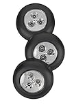 LIGHT IT by Fulcrum 30010-303 3 LED Wireless Stick-On Tap Light, 3 Pack, Black