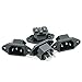 JETEHO 4 Pcs AC 250V 10A IEC 320 C14 Panel Mount Plug Adapter Connector Socket,Black