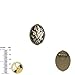 Yspace Hummingbird Brooch Pin Shield Decor Antique Brass Cameo Fashion Jewelry Pouch for Gift (Flower Bouquet)