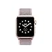 For Apple Watch Band,Soft Breathable Woven Nylon Replacement Sport Loop Band for Apple Watch Series 3/2/1 [38MMM Pink Sand]