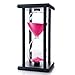 Bellaware 60 Minutes Hourglass, Wood Sand Timer,Pink