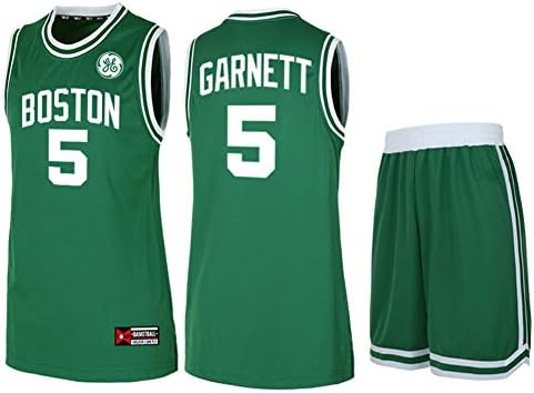 Boston Celtics Jersey Men's Basketball Jersey -Round Neck Print Sports T-Shirt-Men's T-Shirt Breathable Short-Sleeved Basketball