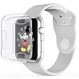 Pobon Compatible Apple Watch 4 Case 40mm, Built-in Screen Protector [3D Touch] All-Around Protective Ultra Clear Soft TPU Case Fit Apple Watch Series 4 40mm