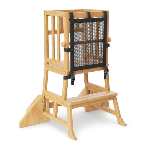 COSYLAND Toddler Standing Tower Wooden Kitchen Step Stool Helper at Amazon