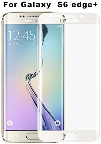 [Touching]Curved Samsung Galaxy S6 Edge+ (S6 Edge Plus not for normal S6 EDGE)) Tempered glass Screen Protector, Premium Fully Original Curved Screen Guard For Galaxy S6 EDGE Plus[White]