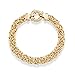 Miabella Italian 925 Sterling Silver, 18Kt Gold Plated 9mm Byzantine Bracelet for Women, Handmade in Italy (yellow-gold-plated-silver, Length 7.0 Inches (x-small))