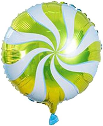 3 Pcs Windmill lollipop metallic foil helium Balloons for baby Birthday wedding Party Decoration (Gold)