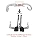 Lixada Carbon Fiber Road Bike Bicycle Aero Bar Rest Handlebar Aerobar 31.8mm