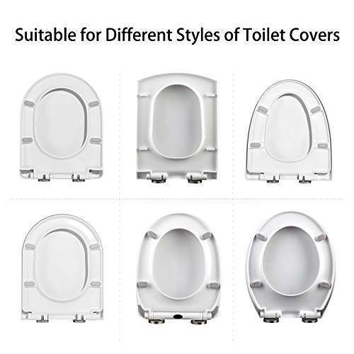 FYRLLEU Universal Toilet Seat Bumper Kit 4 Pack Toilet Seat Bumper