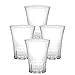 Duralex Made In France Amalfi Glass Tumbler (Set of 4), 4.62 oz, Clear