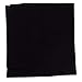 Iris Solid Color 100% Cotton All-Purpose Bandana Black (Size: 22