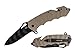 Haus Tactical Folding Knife Kodiak EDC Pocket Knife, Faded Tiger Stripe Blade, G10 Scale Handle, 5 Inch Folded