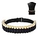 CS Force Shotgun Shell Holder 12/20 Gauge Shotgun Bandolier Ammo Belt for Tactical Military Hunting 25 Rounds, Black