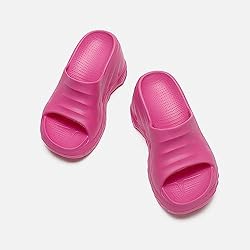 Arqa Marshmallow Wedge Sandals for Women Open Toe