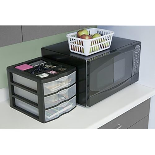 85 Off Sterilite 20439002 Medium 3 Drawer Desktop Unit Black With