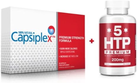 Capsiplex Premium Strength Appetite Suppressant & Diet and Weight Loss Supplement with 5-HTP - 2 x 120 Capsules