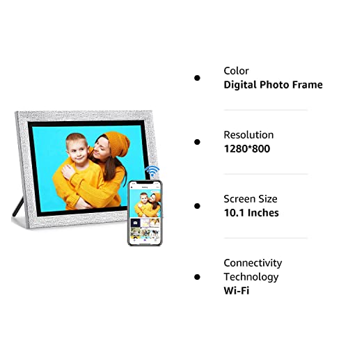 AISLPC Digital Photo Frame 10.1 Inch WiFi Digital Picture Frame, IPS