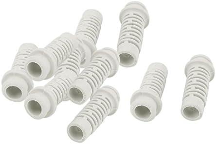 uxcell 10pcs 6.5mm Inner Dia Rubber Strain Relief Cord Boot Protector Cable Sleeve Hose for Power Tool