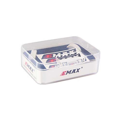 Emax FPV Antenna Pagoda 2 5.8G Transmitter Receiver Omnidirectional Omni FPV Flat Panel LHCP SMA Male for RC FPV Racing Drone White 2PCS
