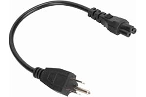 RASTKY IEC320 C5 to NEMA 5-15P Heavy Duty 0. Computer Power Cable for XPS Latitude, PVC Outer Quilt, 18 AWG Power Extension C