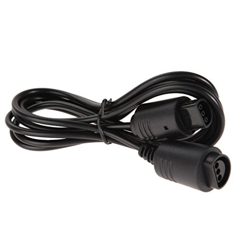 Coohole 6 Feet Durable Extended Extension Cable Cord for Nintendo 64 N64 Controller, Black - Thumbnail 2