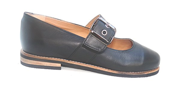 extra wide black flats