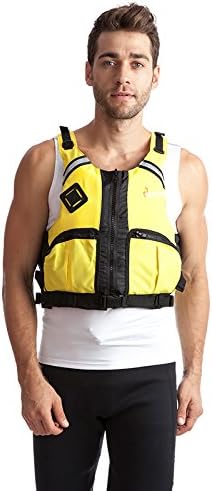 Adult snorkel vest life jacket buoyancy vest thickening sea fishing to save clothing survival suit , yellow , xl