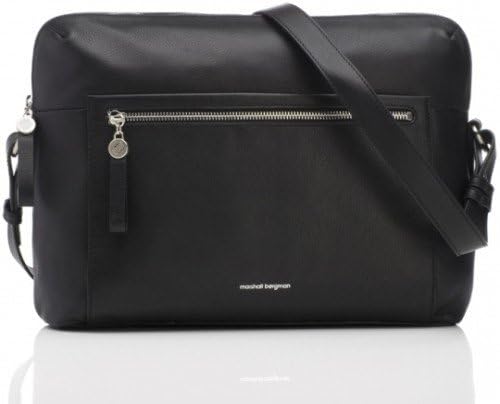 Marshall Bergman 13" Laptop Bag Adria Black Leather