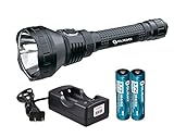 Rechargeable Bundle:Olight M3XS-UT Javelot 1200 Lumen CREE XP-L LED Flashlight, Two Genuine Olight Rechargeable Batteries, and LumenTac 2-Channel Charger