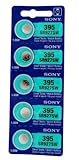 Sony Silver Oxide 1.55V Batteries Size SR927SW (395) (Pack of 5)