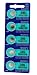 Sony Silver Oxide 1.55V Batteries Size SR927SW (395) (Pack of 5) primary