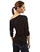 PattyBoutik Women's One Shoulder Ruched Batwing Knit Top (Black M)