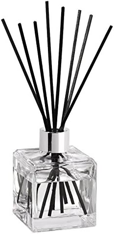 Berger Perfume, Reed Room Diffuser in a Clear Cube Precious Jasmine CUBE JASMIN PRÉCIEUX TRANSPARENT transparent