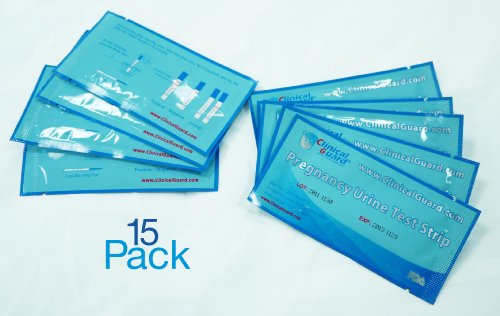 ClinicalGuard Pregnancy Test Strips, 15-count