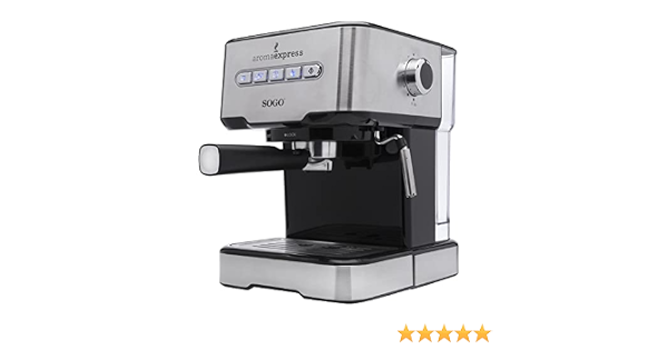 Sogo CAF-SS-5665 Cafetera Combi Espresso 15/20 BAR Gris/Negro 1,6 Litros :  Amazon.es: Hogar y cocina