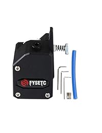 FYSETC Extrusor de impresora 3D, extrusor clonado Btech Bowden, unidad dual para 1,75 filamento para Prusa i3 MK3 Wanhao D9 Creality CR10 Ender 3 Anet E10 piezas, color negro