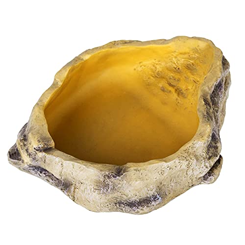 REPTIZOO Reptile Water Bowl Terrarium Water Dish Food Feeding Bowl for