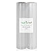 NutriChef Vacuum Sealer Bags - Universal Rolls for Custom Length Food Storage, Compatible with Most Sealers, Multi-Layered Design, Reusable, Microwave, Freezer & Sous Vide Safe, 2 Pack, 8”x10’ Each