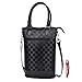 Tirrinia Insulated Wine Carrier Tote - Travel Padded 2 Bottle Wine/Champagne Cooler Bag with Handle and Adjustable Shoulder Strap + Free Corkscrew, Great Wine Lover Gift, Black