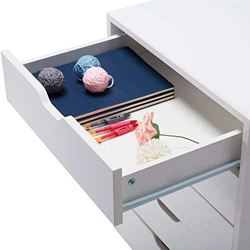 VICLLAX 5 Drawer Unit File Under Desk Storage Cart for Home