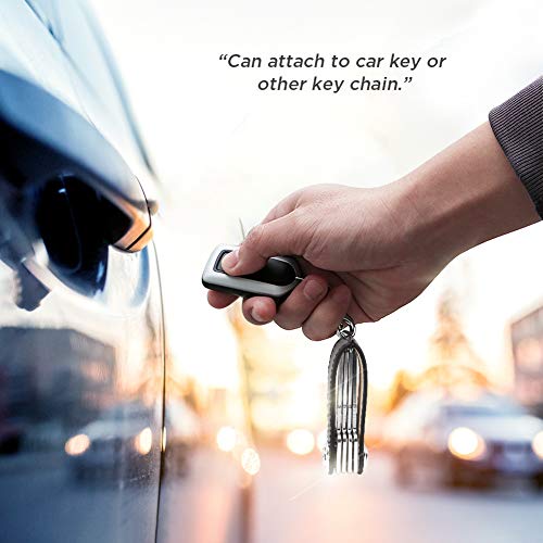 Bosiwee Smart Key Organizer, Compact Key Holder Leather Keychain, Folding Pocket Key Holder Chain (up to 16 Keys)