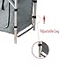 Livebest Aluminum Camp Table Height Adjustable Folding Table with Carrying Handle and 2-Compartment Storage Bag for Picnic,BBQ,Party,Kitchenthumb 3