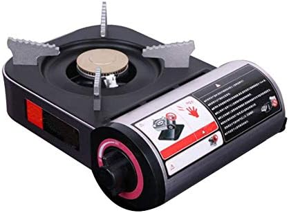 Ntribut Portable Lightweight Gas Stove Camping Gas Stove Single Burner Tabletop Camping Safety Protection Energy Saving 24.5x20.5x8.5cm