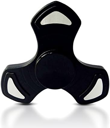 360 Metal Fidget Spinner Gadget for Kids and Adults โ Reduce Anxiety Stress, Helps Focus, Reduce ADHD, Anti-Anxiety, Anti-Stress Ceramic Cube Bearing Toy (Black, Metal)